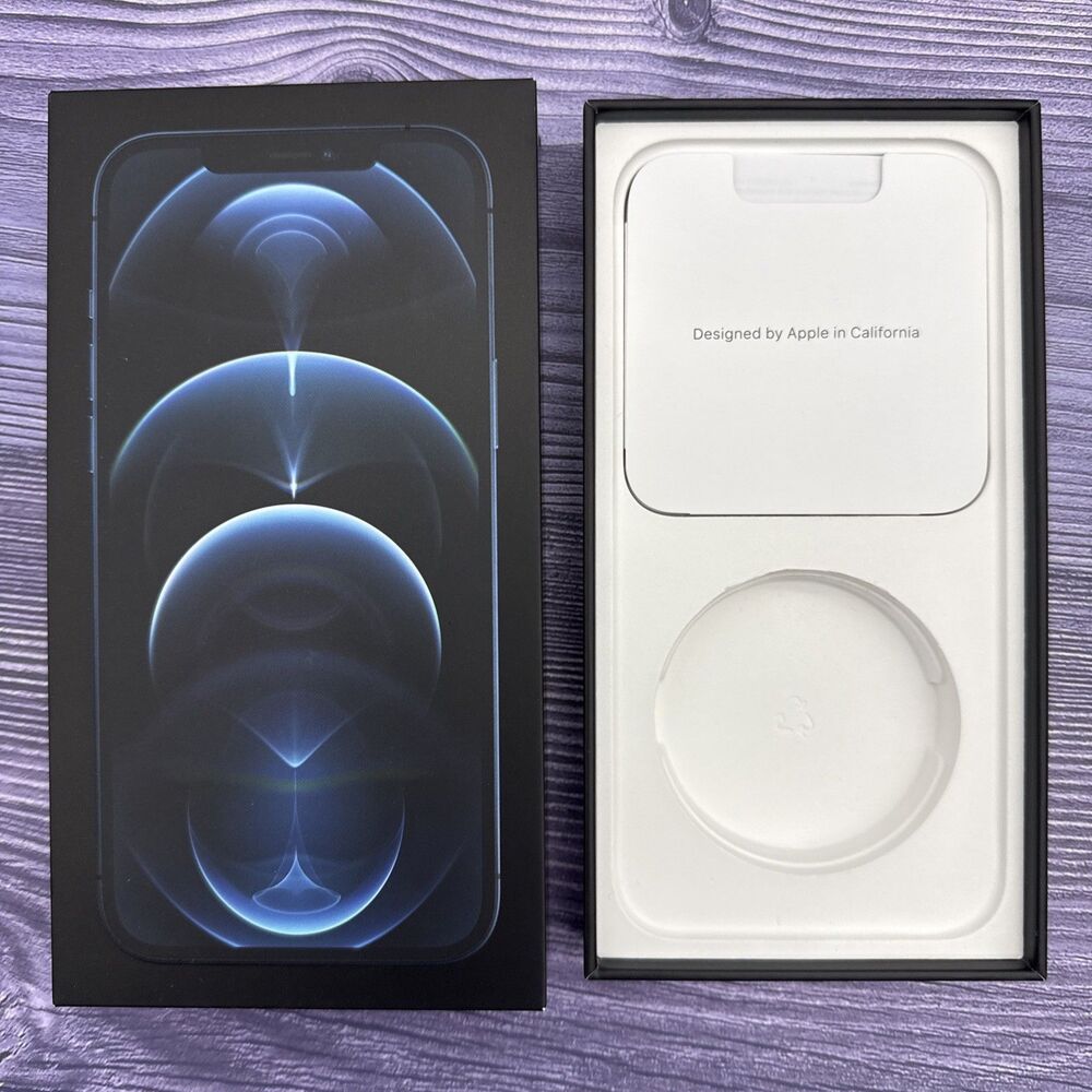 Apple iPhone 12 Pro Max Pacific Blue 128 GB - Empty Box ONLY